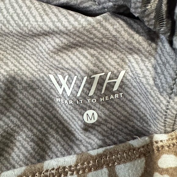 Peloton x WITH Riverstone High Neck Bra with Cross Mesh Back Medium - Picture 4 of 4